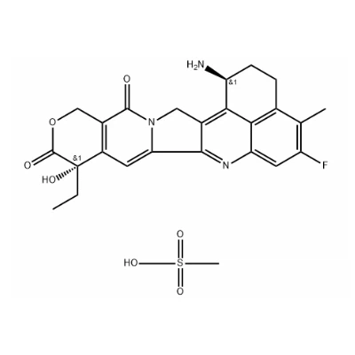 Exatecan mezilātam ir pretvēža aktivitāte